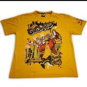 Vtg Y2K 5ive Jungle Kings County Rap Graffiti T-shirt Men's 3XL